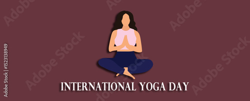 women in yoga pose vector