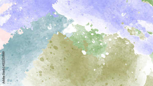 Hand painted alcohol ink design with watercolor textures and shimmering gold glitter background