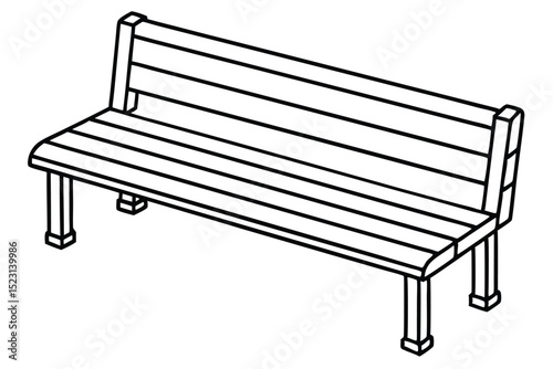 Simple Wooden Park Bench Design  A Relaxing Seating Solution