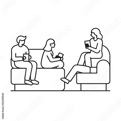 Casual Office Lounge Break Scene