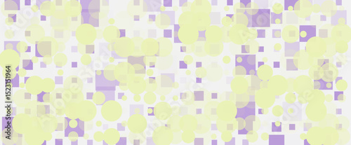 Abstract Geometric Background in Pastel Yellow and Purple Colors - SVG Vector