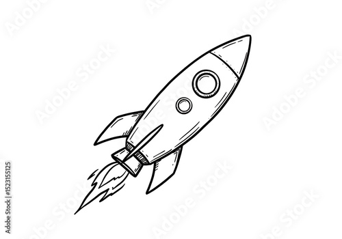 space rocket vector illustration