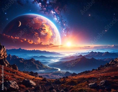 Cosmic landscape view