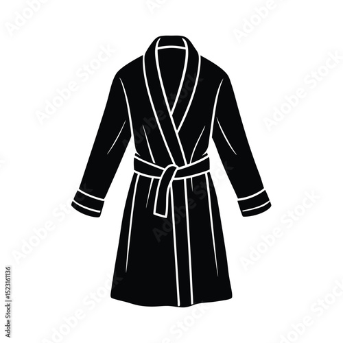 Bathrobe Clothing Icon  