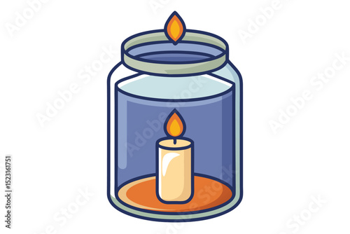Candle in a Jar A Simple Science Experiment Demonstrating Air and Combustion