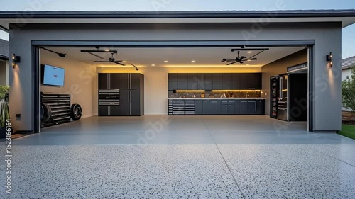 Modern Garage Transformation: Luxury Meets Functionality