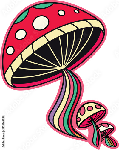 vector illustration of mushroom