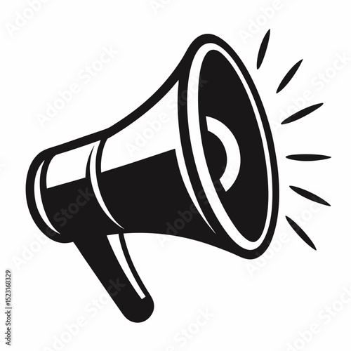 vector illustration of megaphone