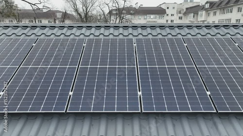Wallpaper Mural Solar panels installed on the roof Torontodigital.ca