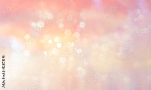 Billede på lærred Soft bokeh lights create a dreamy background with warm colors