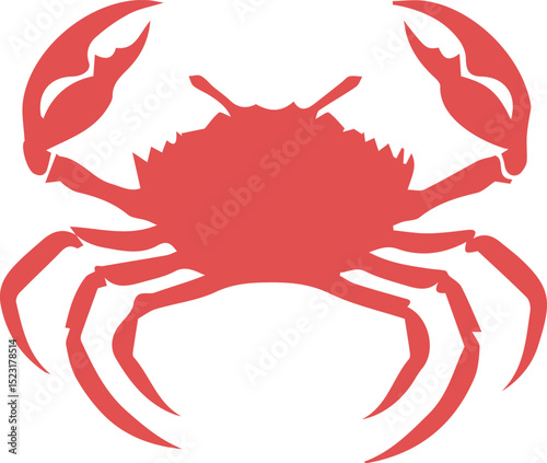 Ocean crab silhouette