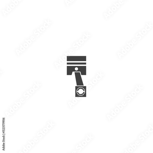 engine piston icon flat vector design