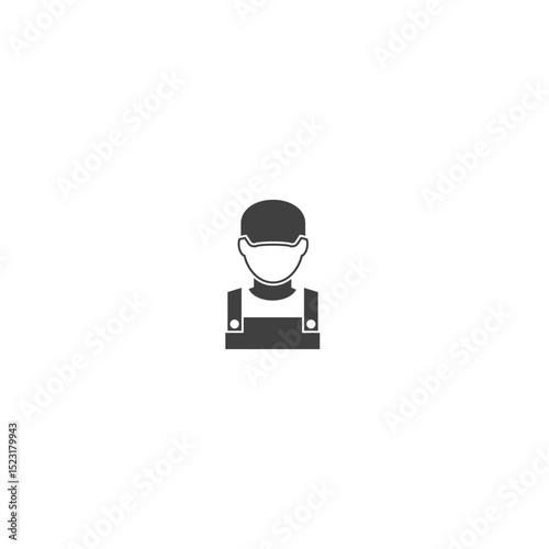 repair man icon flat vector design