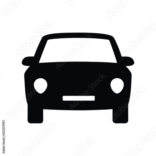 Car icon silhouette vector illustration design.