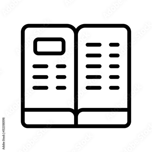 Restaurant Menu Icon Vector