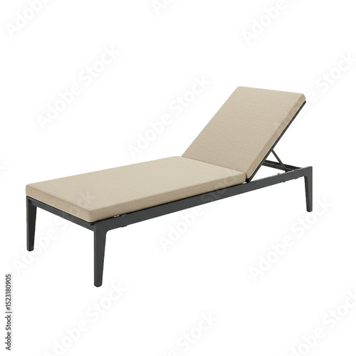 Sun lounger isolated on white background