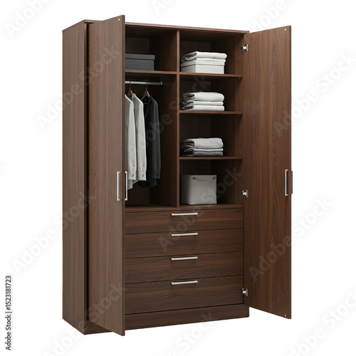 wardrobe isolated on white background