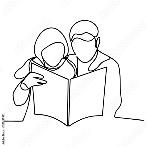 Couple reading map together planning travel adventure. Romantic couple studying map for vacation trip.  Planning next getaway using paper map. Couple using map for travel planning.