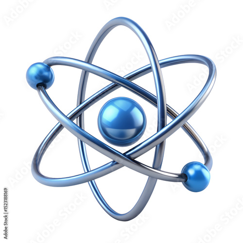 Atom Icon isolated on transparent background