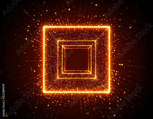 Nested glowing squares