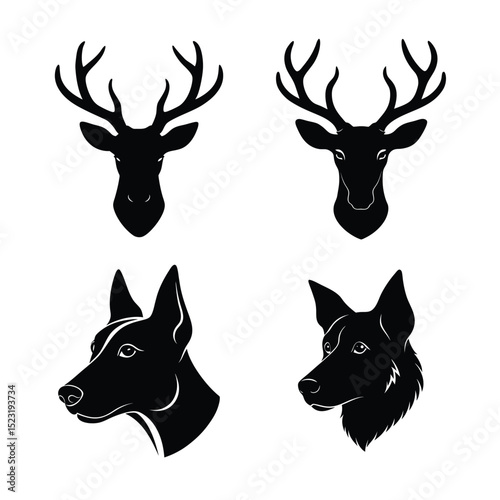 Animal head bundle design 