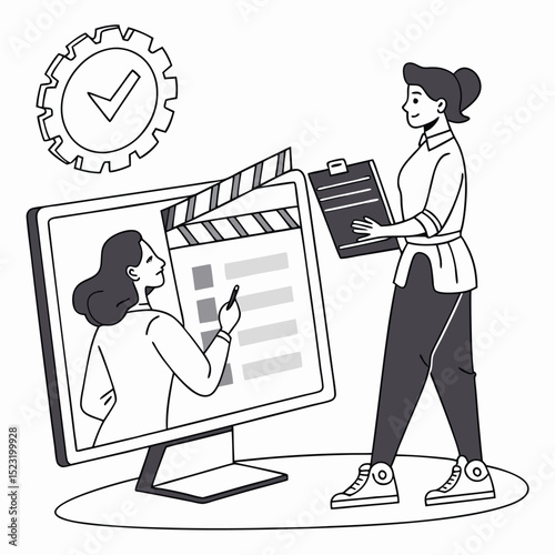 Online film production collaboration teamwork