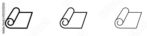 Yoga mat icon