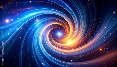 Cosmic Vortex: A swirling symphony of light and energy