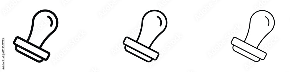 Obraz premium Rubber stamp icon