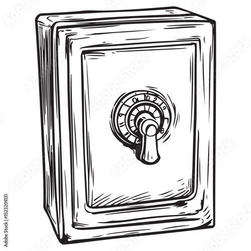 locker silhouette vector illustration
