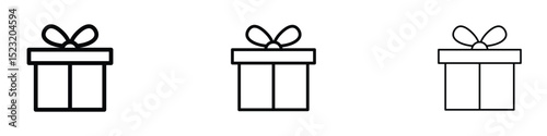 Present gift box icon