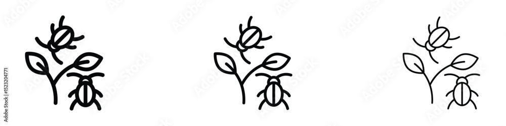 Obraz premium Pest plant icon
