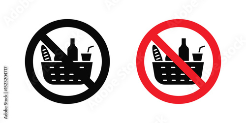Picnics are prohibited sign