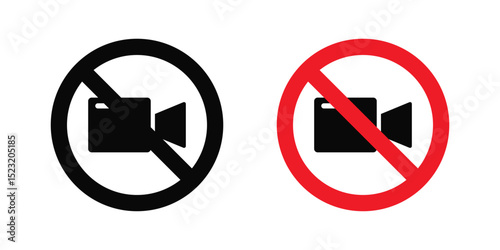 No video recording sign