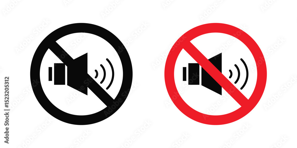 No sound sign No sound sign