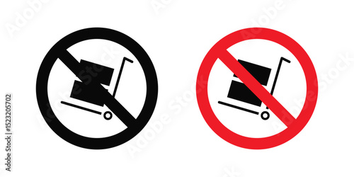 No hand truck sign