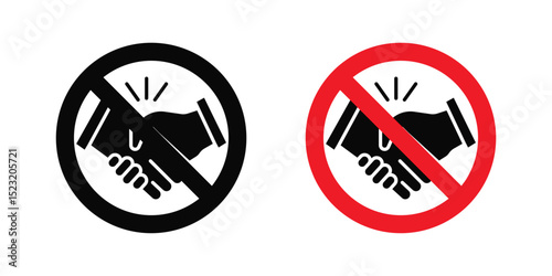 No handshake sign