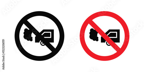No exhaust gases sign