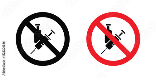 No drugs or alcohol sign