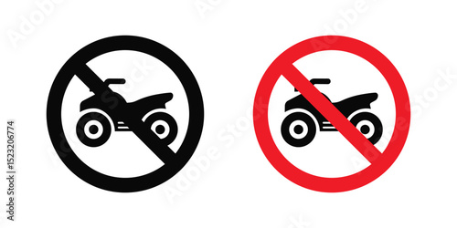 No all terrain vehicle sign