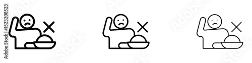 Lack of appetite icon