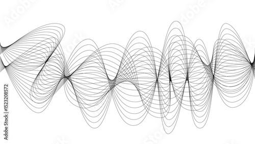 pattern background wavy strings and threads flowy art abstract sound or windy waves black elegant artsy tangle	
