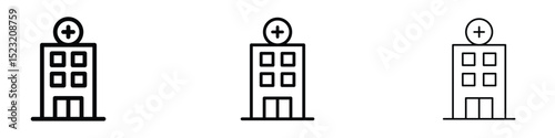 Hospital building icon