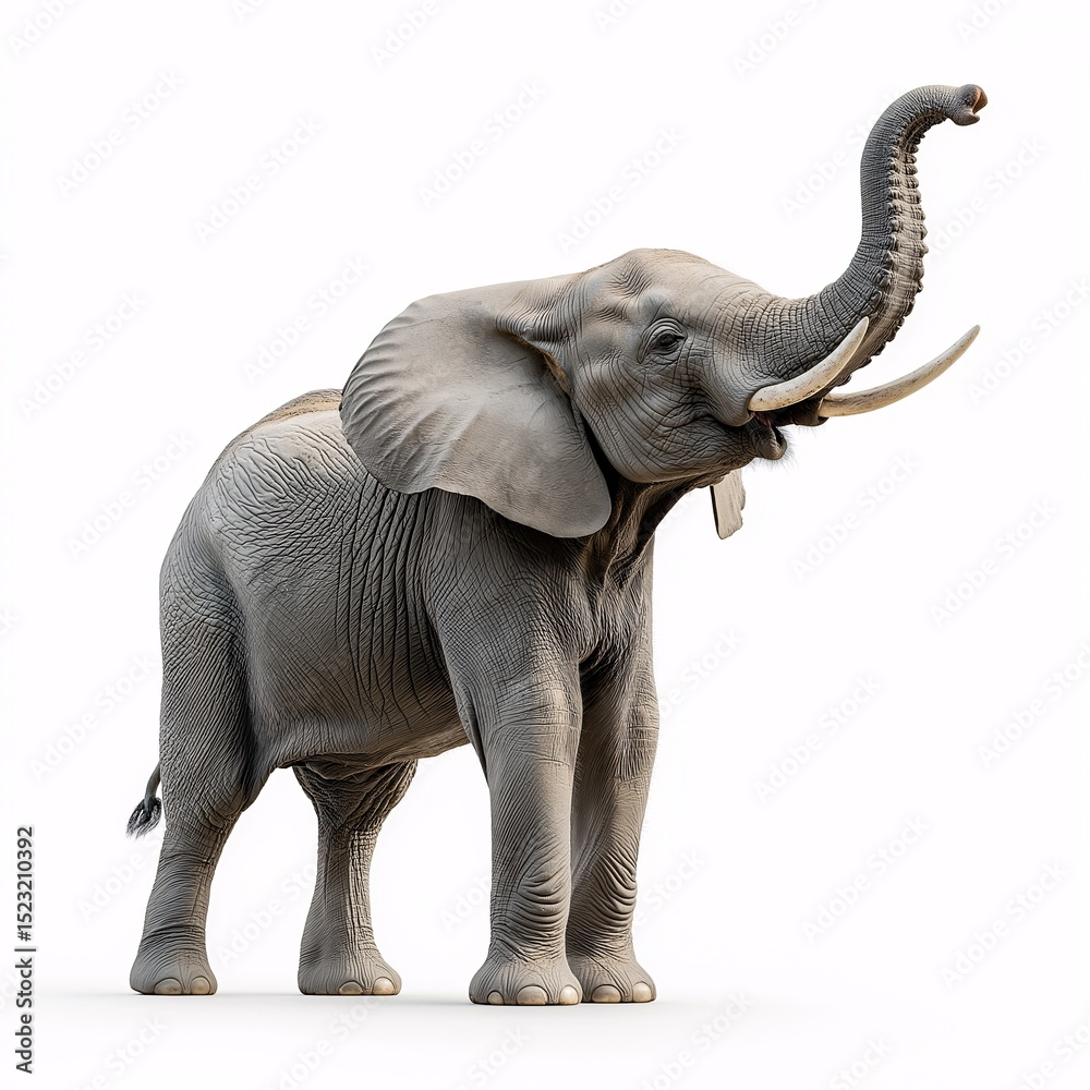 Obraz premium Majestic African Elephant. Wildlife Photography of a Gentle Giant in its Natural Habitat