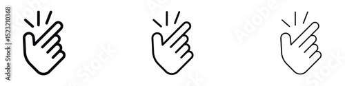 Finger snapping icon
