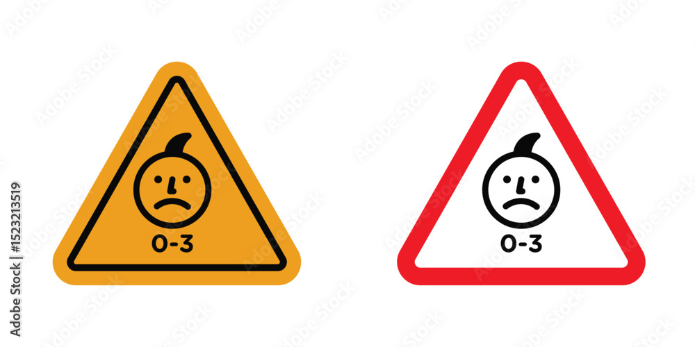 Obraz premium Age warning sign