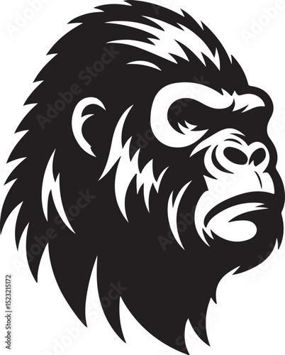 Gorilla Mascot Logo Design | Powerful Animal Vector Illustration