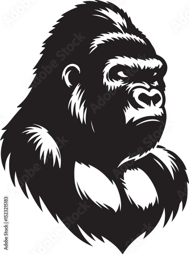 Gorilla Mascot Logo Design | Powerful Animal Vector Illustration