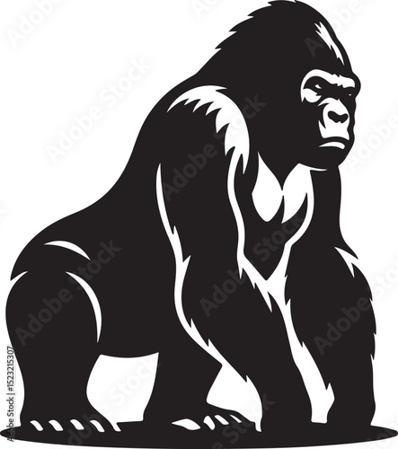 Gorilla Mascot Logo Design | Powerful Animal Vector Illustration