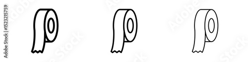 Tape icons in flat style. line art. vector illustration